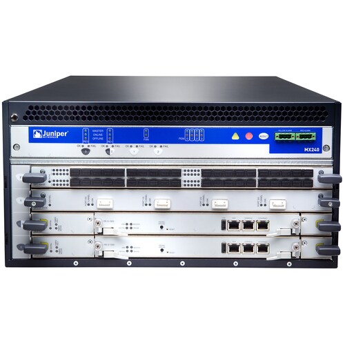 Juniper MX MX240 Router Chassis - 3 - Rack-mountable - 1 Year