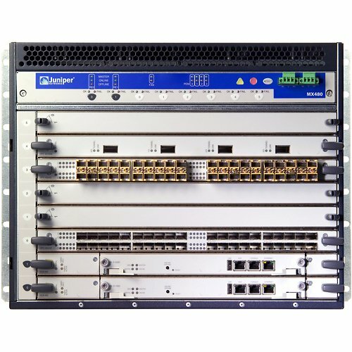 Juniper MX480 Router Chassis - 8 - Rack-mountable - 1 Year