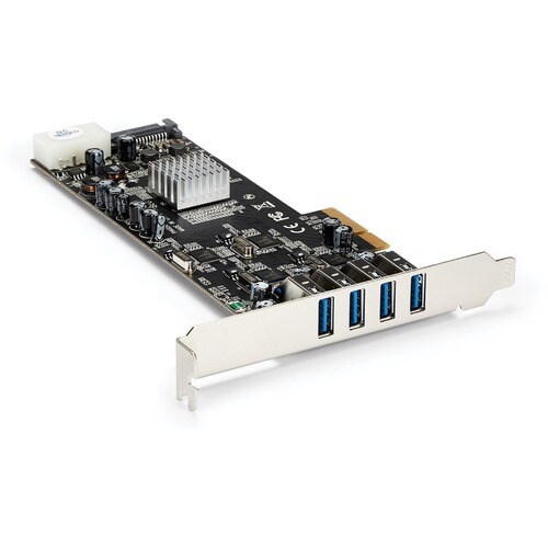 StarTech.com Adattatore scheda SuperSpeed USB 3.0 (5Gbps) con 4 porte PCI Express (PCIe) con 4 canali da 5 Gbps dedicati -