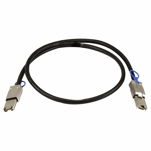 QNAP 1 m SAS Data Transfer Cable - First End: 1 x SFF-8088 Mini-SAS - Second End: 1 x SFF-8088 Mini-SAS