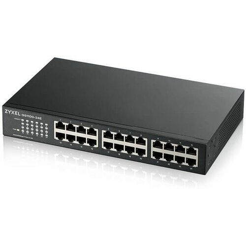 ZYXEL GS1100-24E 24-Port Gigabit Ethernet Switch (Compact Desktop Design) - 24 Ports - Gigabit Ethernet - 10/100/1000Base-