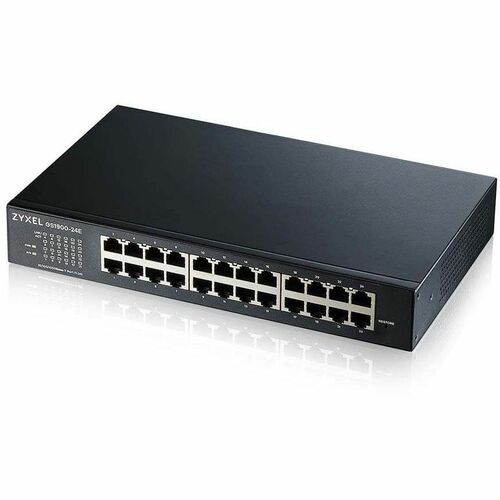ZYXEL GS1900-24E 24-Port Gigabit Smart Managed Switch (Compact Design) | Fanless - 24 Ports - Gigabit Ethernet - Manageabl