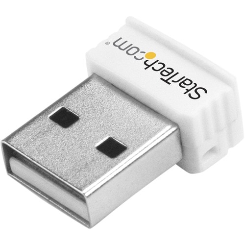 StarTech.com USB 150Mbps Mini Wireless N Network Adapter - 802.11n/g 1T1R USB WiFi Adapter - White - Add High Speed Wirele
