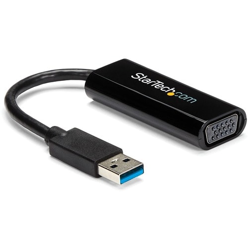 StarTech.com Slim USB 3.0 to VGA External Video Card Multi Monitor Adapter - 1920x1200 / 1080p - Connect a VGA display thr