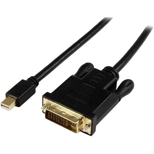 StarTech.com 6ft Mini DisplayPort to DVI Cable, Active Mini DP to DVI-D Adapter/Converter Cable, 1080p Video, mDP to DVI M