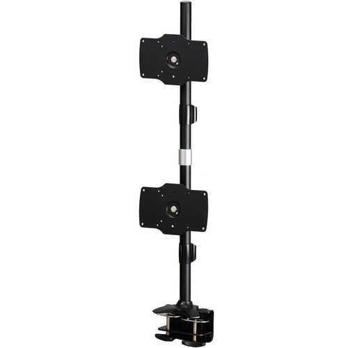 Amer Mounts Clamp Based Hex Monitor Mount for six 15"-24" LCD/LED Flat Panel Screens Vertical Clamp Based Dual Monitor Mou