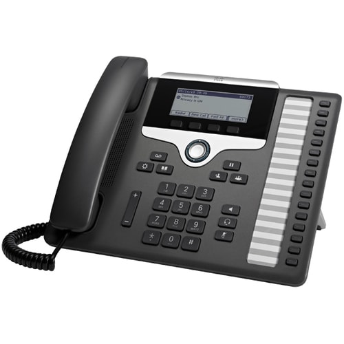 Cisco 7861 IP-Telefon - Schnurgebunden - Wandmontierbar - Dunkelgrau - 16 x Gesamtleitung - VoIP - 8,9 cm (3,5 Zoll) - Erw