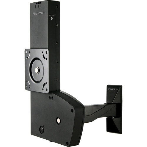 Ergotron Wall Mount for Flat Panel Display - Black - Height Adjustable - 27" to 42" Screen Support - 100 x 100, 400 x 400 