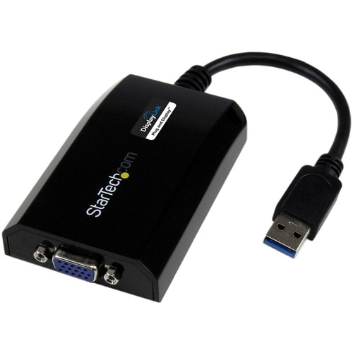 StarTech.com Adattatore scheda USB 3.0 a VGA per Mac e PC - 1920x1200/1080p - 1 x 15-pin HD-15 - Female - Nero