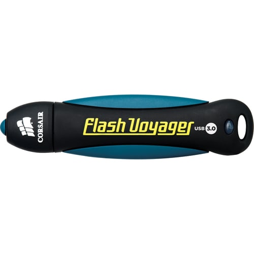 Corsair 128GB Flash Voyager USB 3.0 Flash Drive - 128 GB - USB 3.0 - 190 MB/s Read Speed - 60 MB/s Write Speed - Black REA