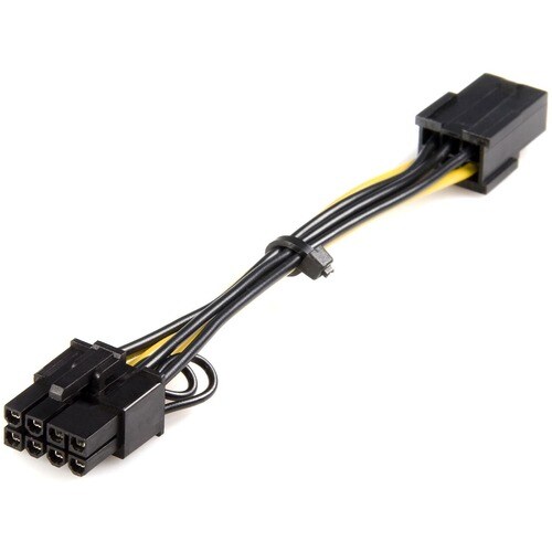 StarTech.com PCI Express 6 Pin auf 8 Pin Adapterkabel - für PCI Express Card - PCI-E / PCI-E - Gelb - 1
