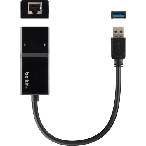 Belkin Gigabit Ethernet Card for Tablet, Notebook - 10/100/1000Base-T - USB 3.0 - 1 Gbit/s Data Transfer Rate - 1 Port(s) 