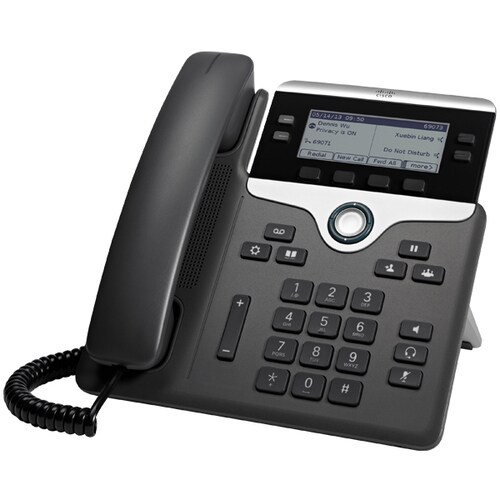Cisco 7841 IP Phone - Corded - Corded - Wall Mountable - 4 x Total Line - VoIP - 8.9 cm (3.5") - Unified Communications Ma