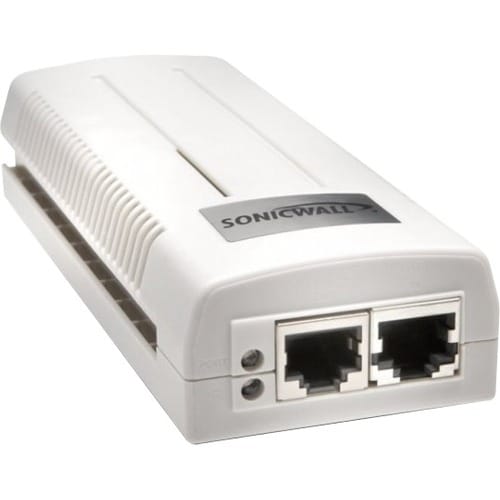 SonicWall 01-SSC-5545 PoE Injector - 10/100/1000Base-T Input Port(s) - 10/100/1000Base-T Output Port(s)