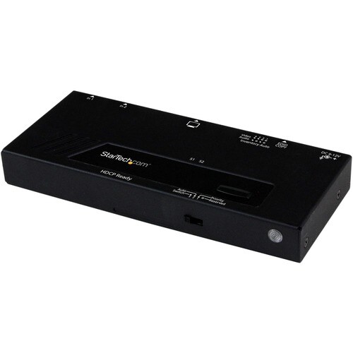 StarTech.com 2 Port HDMI Switch w/ Automatic and Priority Switching - 1080p - 1920 x 1200 - Full HD - 2 Input Device - 1 D