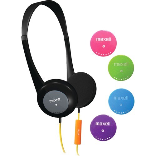 Maxell Action Kids Headphones With Mic - Stereo - Wired - Over-the-head - Binaural - Supra-aural