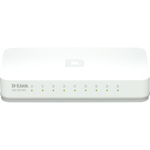 D-Link GO-SW-8E/E. Switch type: Unmanaged. Basic switching RJ-45 Ethernet ports type: Fast Ethernet (10/100), Basic switch