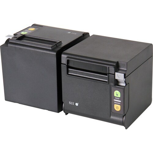 Seiko Qaliber RP-D10-K27J1-E Desktop Direct Thermal Printer - Monochrome - Receipt Print - Ethernet - Black - 2.83" Print 