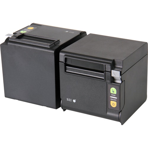 Seiko Qaliber RP-D10-K27J1-U Desktop Direct Thermal Printer - Monochrome - Receipt Print - USB - Black - 2.83" Print Width