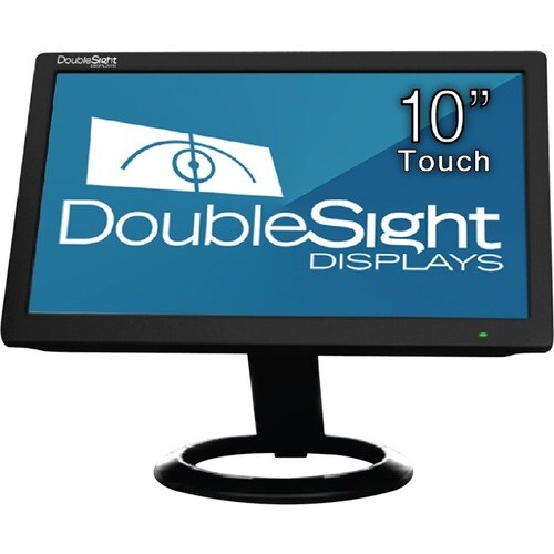 DoubleSight Displays 10" USB LCD Monitor with Touch Screen TAA - 10" Class - 1024 x 600 - WSVGA - Adjustable Display Angle