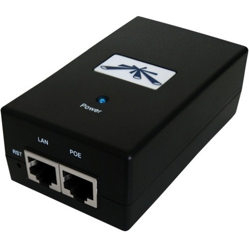 Ubiquiti POE-24-12W Power over Ethernet Injector - 120 V AC, 230 V AC Input - 24 V DC, 500 mA Output - 1 x Ethernet Input 