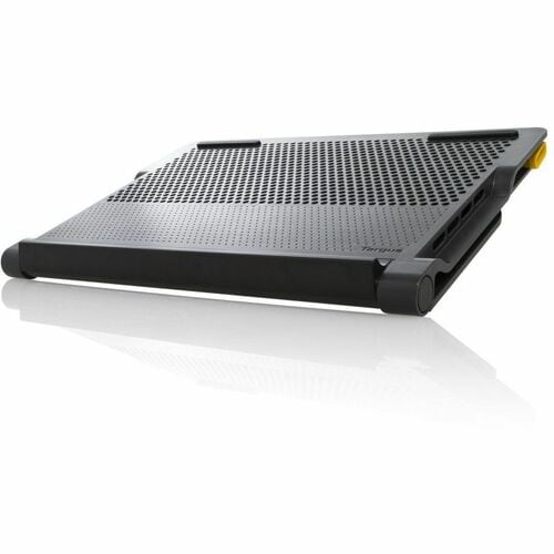 Targus Chill Mat Cooling Device - Black, Grey - 2 Fan(s) - Built-in USB Hub