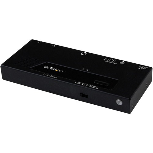 StarTech.com 2 Port HDMI Switch w/ Automatic and Priority Switching - 2 In 1 Out HDMI Selector with Automatic Priority Swi