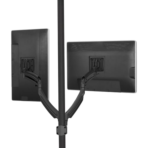 Chief KONTOUR K1P220B Pole Mount for Flat Panel Display - Black - Height Adjustable - 10" to 30" Screen Support - 50 lb (2