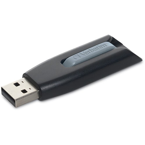 Verbatim Store 'n' Go V3 USB Drive - 128 GB - USB 3.1 (Gen 1) Type A, USB 3.2 (Gen 1) Type A, USB 2.0 - 80 MB/s Read Speed