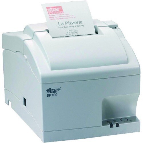 Star Micronics SP712 Desktop Dot Matrix Printer - Monochrome - Receipt Print - White - 69.50 mm (2.74") Print Width - 4.7 