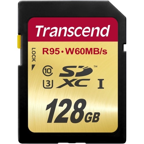 Transcend 128 GB Class 10/UHS-I SDXC - 95 MB/s Read - 60 MB/s Write