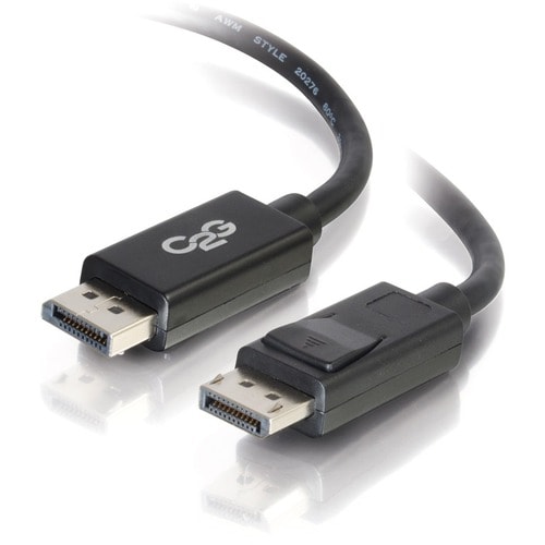C2G 6ft 8K DisplayPort Cable with Latches - M/M - DisplayPort for Notebook, Monitor, Audio/Video Device - 6 ft DisplayPort