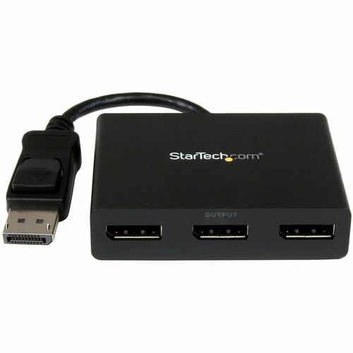 StarTech.com 3-Port DisplayPort 1.2 Splitter, DisplayPort to 3x DP Multi-Monitor Adapter, Dual 4K 30Hz and 1080p Computer 