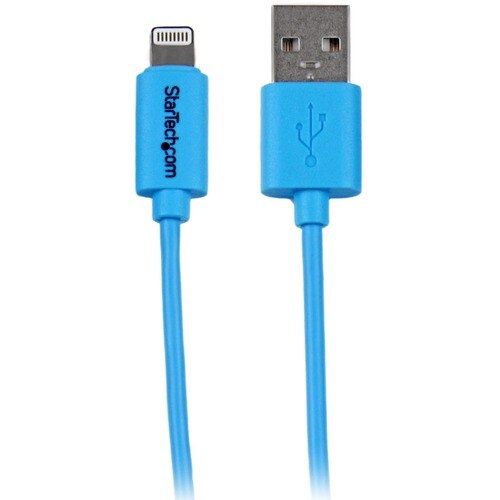 StarTech.com 1m (3ft) Blue Apple 8-pin Lightning Connector to USB Cable for iPhone / iPod / iPad - Cable for iPad, iPhone 