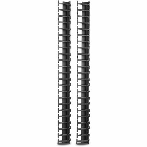 APC by Schneider Electric AR7723 Cable Organizer - Black - 2 Each Pack - TAA Compliant - Cable Manager - 6U Rack Height