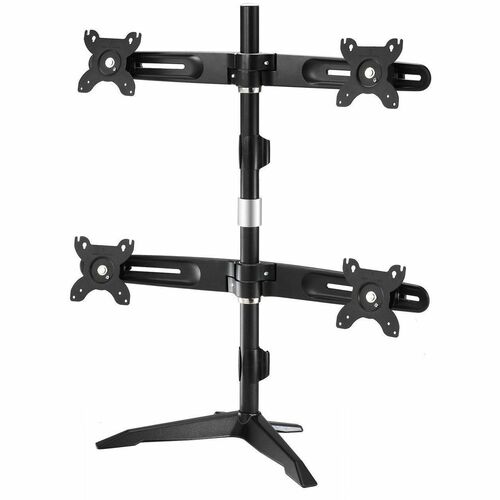 Amer Mounts Quad Monitor Stand Mount (2 over 2) Supports Flat Panel Sizes 15" to 24" AMR4SU - Quad LCD/LED Monitor Mount s