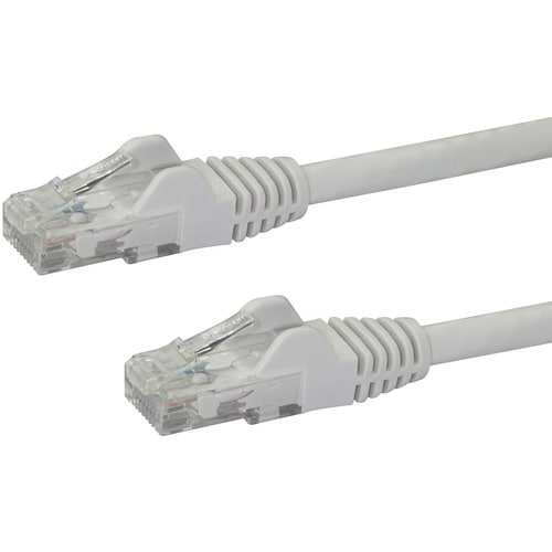 StarTech.com Câble réseau Cat6 Gigabit UTP sans crochet de 1m - Cordon Ethernet RJ45 anti-accroc - M/M - Blanc - Cable for