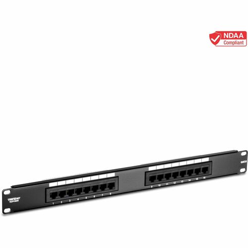 Network Pièce pour panneau TRENDnet TC-P16C6 - 16 Port(s) - 16 x RJ-45 - 19" Grand Angle/Champ de Vue Elargi