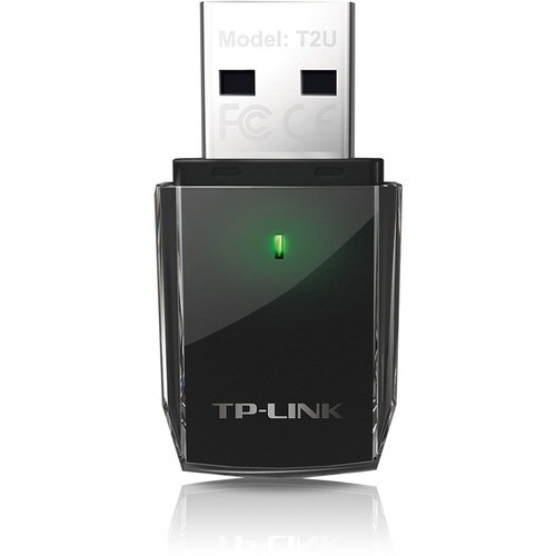 TP-Link Archer T2U IEEE 802.11ac Wi-Fi Adapter for Desktop Computer, Notebook - USB 2.0 - 600 Mbit/s - 2.40 GHz ISM - 5 GH