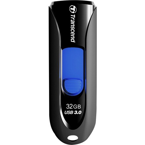 Transcend 32GB JetFlash 790 USB 3.0 Flash Drive - 32 GB - USB 3.0 - Black, Blue