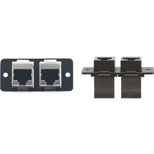 Kramer W4545 Faceplate Insert - Grey - 2 x RJ-45 Port(s)