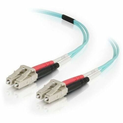 25M DUPLEX PVC FIBER LC/LC 50/125 OM4 AQUA CABLE