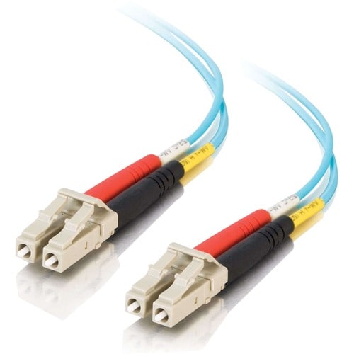 C2G 20m LC-LC 10Gb 50/125 Duplex Multimode OM3 Fiber Cable - Aqua - 66ft - 20m LC-LC 10Gb 50/125 Duplex Multimode OM3 Fibe