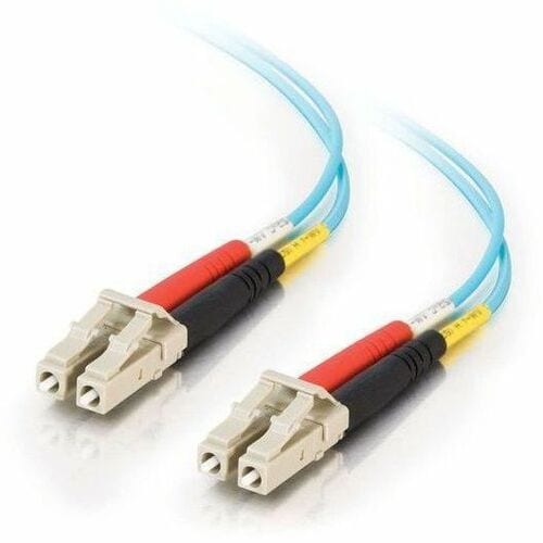 25M FIBER LC/LC 50/125 PVC DUPLEX OM3 10GB AQUA CABLE