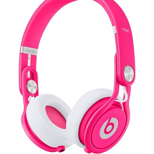 Beats by Dr. Dre Mixr Wired Over-the-head Stereo Headset - Pink - Binaural - Circumaural - 161.5 cm Cable - Mini-phone (3.