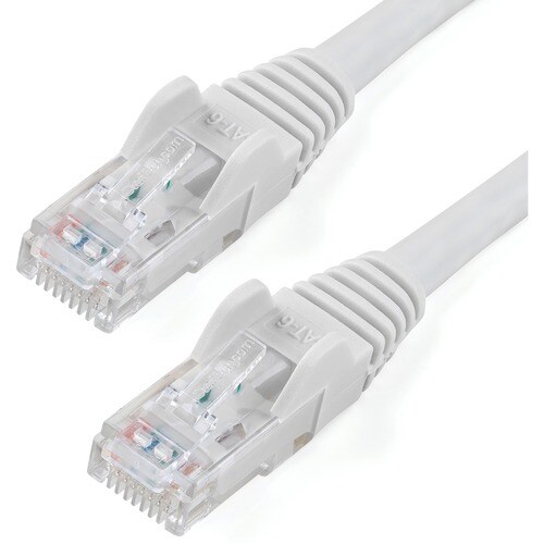 StarTech.com 1m White Gigabit Snagless RJ45 UTP Cat6 Patch Cable - 1 m Patch Cord - Ethernet Patch Cable - RJ45 Male to Ma