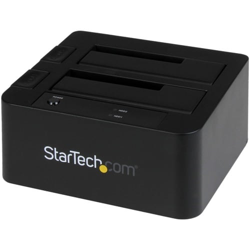 StarTech.com Dual-Bay USB 3.0 / eSATA to SATA Hard Drive Docking Station, 2.5/3.5" SATA III, SSD/HDD Dock, Top-Loading - D