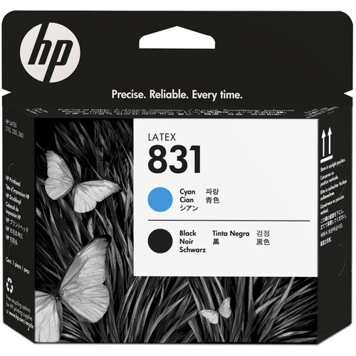 HP 831 Original Laser Cabeça de impressão - Ciano, Preto Pack - Laser