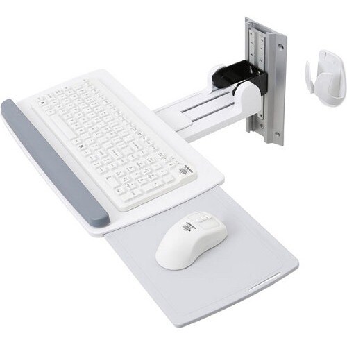 Ergotron Neo-Flex Wall Mount for Mouse, Keyboard - White - 2.27 kg Load Capacity