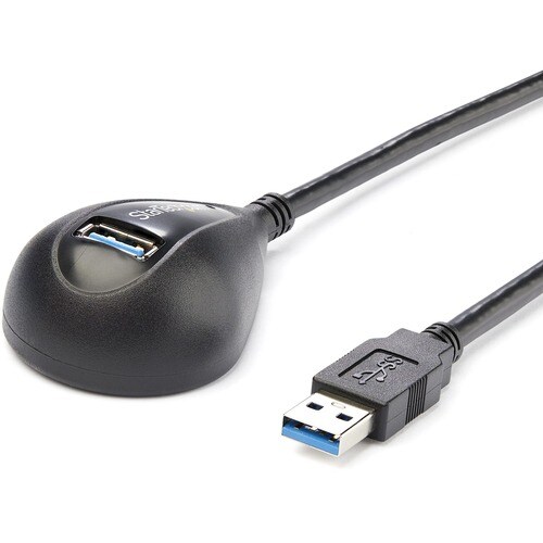 StarTech.com 5 ft Black Desktop SuperSpeed USB 3.0 (5Gbps) Extension Cable - A to A M/F - Extend a USB 3.0 port from the b